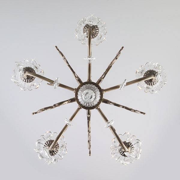 Подвесная люстра Eurosvet Elisha 3281/5 античная бронза Strotskis 3281/5