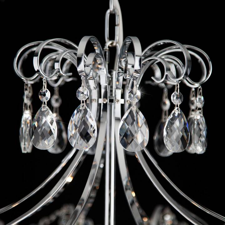 Подвесная люстра Eurosvet Crystal 10080/6 хром Strotskis 10080/6