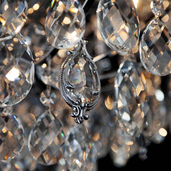 Подвесная люстра Eurosvet Crystal 10080/6 хром Strotskis 10080/6