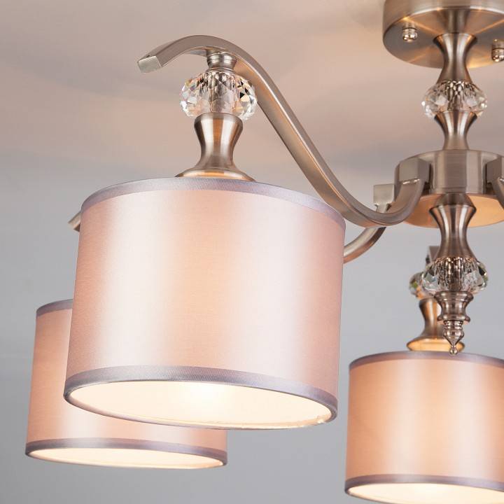 Люстра на штанге Eurosvet Ofelia 60070/5 сатин-никель 60070/5