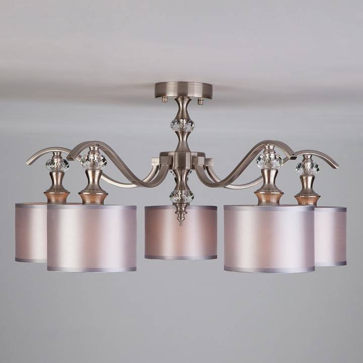 Люстра на штанге Eurosvet Ofelia 60070/5 сатин-никель 60070/5