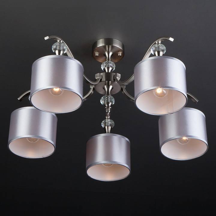 Люстра на штанге Eurosvet Ofelia 60070/5 сатин-никель 60070/5