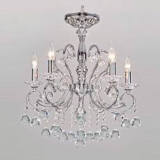 Подвесная люстра Eurosvet Collana хром Strotskis 10096/5