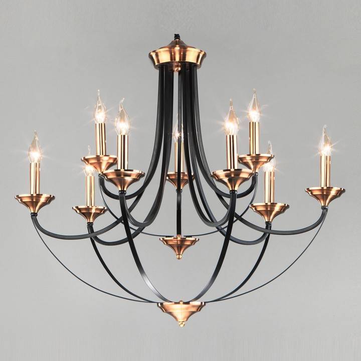 Подвесная люстра Eurosvet Lazzaro 60098/9 черный 60098/9