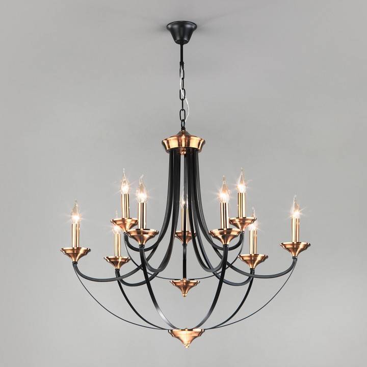Подвесная люстра Eurosvet Lazzaro 60098/9 черный 60098/9
