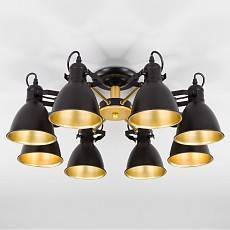 Люстра на штанге Eurosvet Denley 70112/8 черный 70112/8