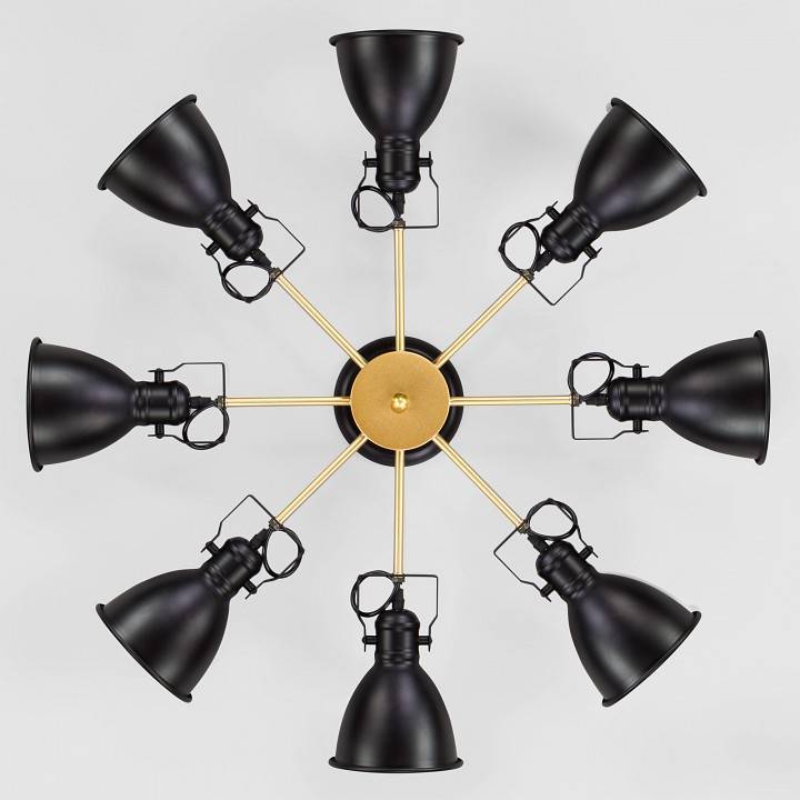 Люстра на штанге Eurosvet Denley 70112/8 черный 70112/8