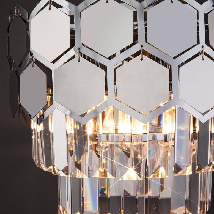 Накладной светильник Eurosvet Ariana 10124/2 хром хрусталь Strotskis 10124/2