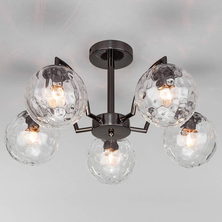 Люстра на штанге Eurosvet Eden 30178/5 черный жемчуг 30178/5