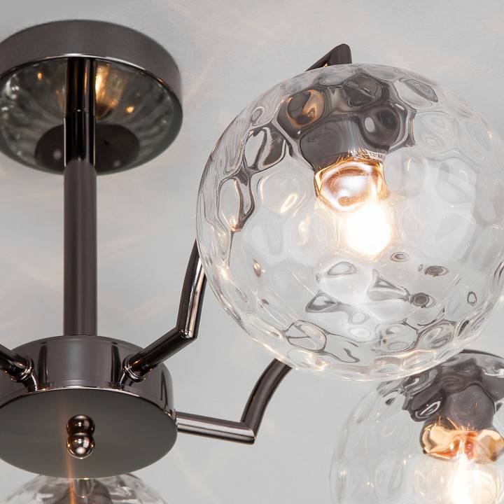 Люстра на штанге Eurosvet Eden 30178/5 черный жемчуг 30178/5