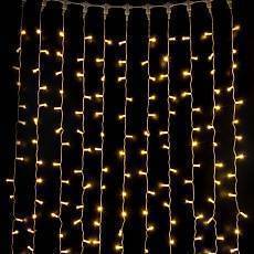 Занавес световой Eurosvet теплый белый с эффектом мерцания 200-101