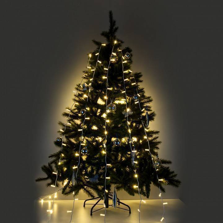 Занавес световой Eurosvet 200-101 2x1.5 м теплый белый с эффектом мерцания 200-101