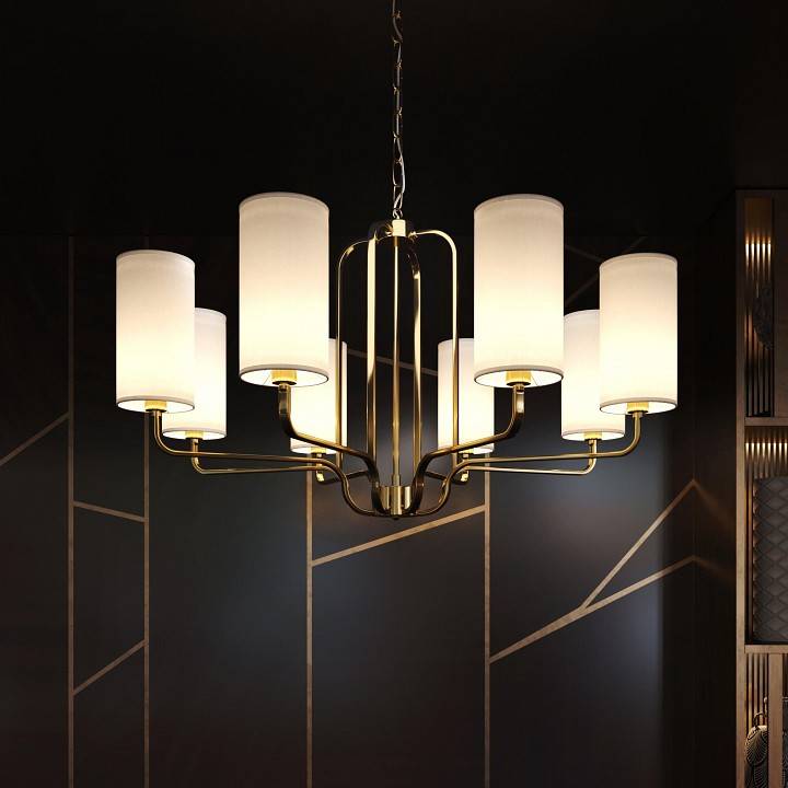 Подвесная люстра Eurosvet Purezza 60128/8 золото 60128/8