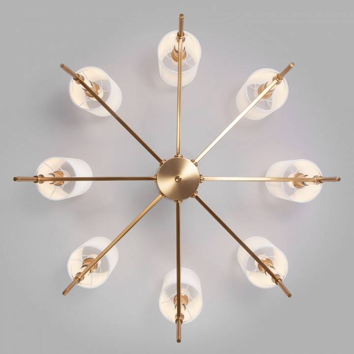 Люстра на штанге Eurosvet Brielle 60132/8 латунь 60132/8