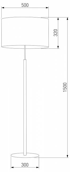 Торшер TK Lighting Deva Graphite 5218