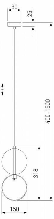 Подвесной светильник Eurosvet Selisa 50092/1 хром/дымчатый 50092/1