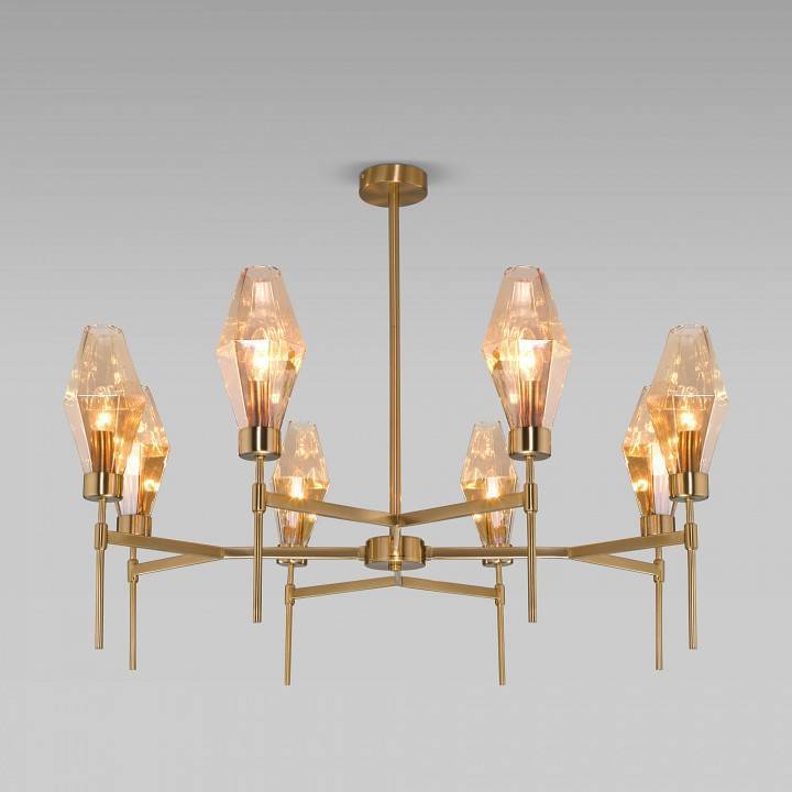 Люстра на штанге Eurosvet Prism 60143/8 латунь