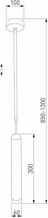 Светильник на штанге Eurosvet Pacific 50255/1 титан