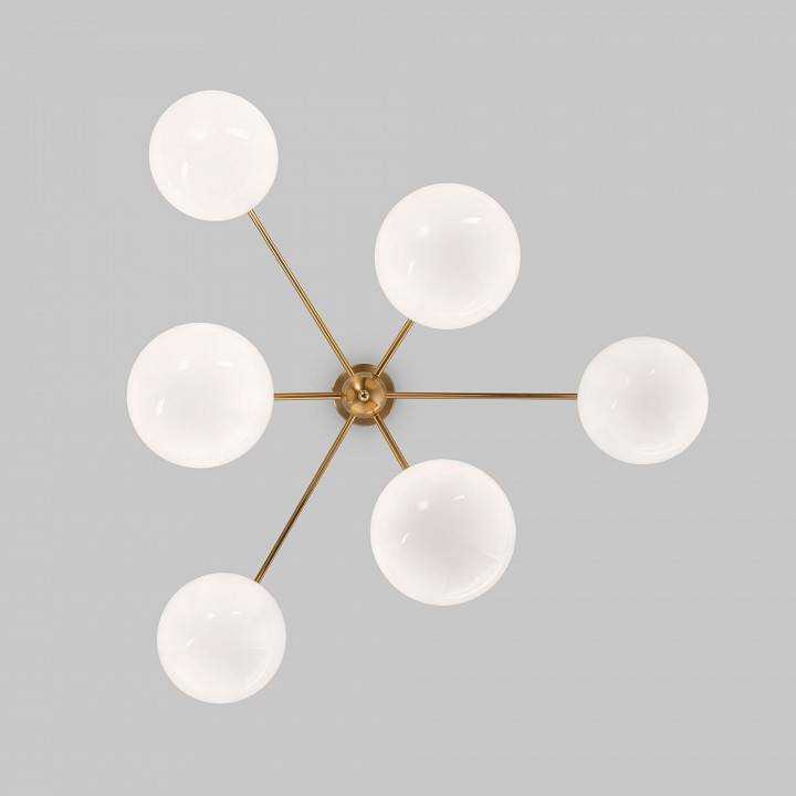 Люстра на штанге Eurosvet Marbella 60147/6 латунь