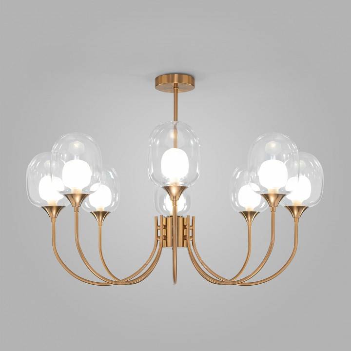 Люстра на штанге Eurosvet Spritz 70217/8 латунь