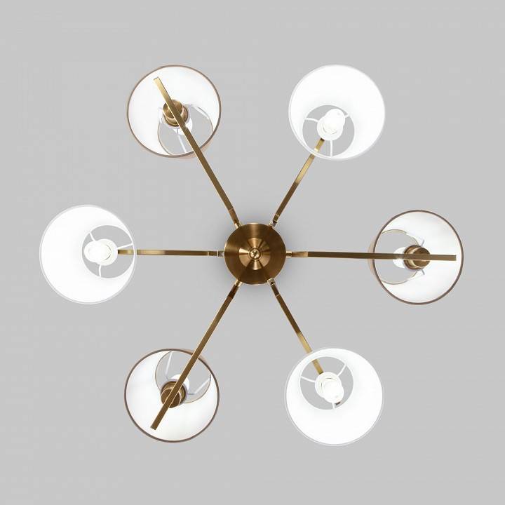 Люстра на штанге Eurosvet Ozark 60149/6 латунь