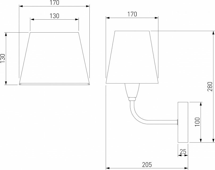 Бра Eurosvet Milos никель 60153/1