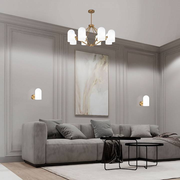 Люстра на штанге Eurosvet Bambola 60157/8 латунь 60157/8