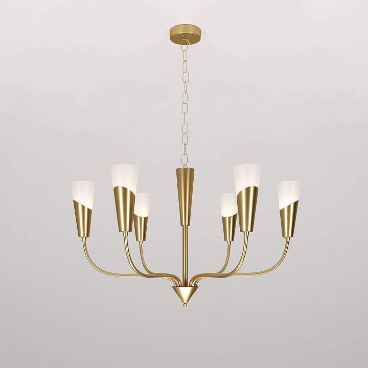 Подвесная люстра Eurosvet Rhyton 60167/6 латунь