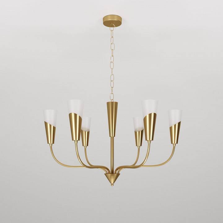 Подвесная люстра Eurosvet Rhyton 60167/6 латунь