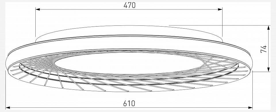 Накладной светильник Eurosvet Parafe 40023/1 LED серый