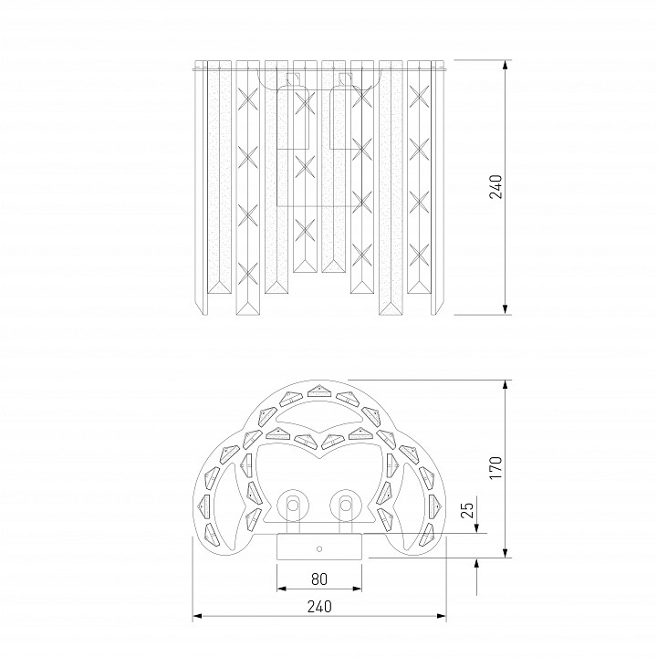 Накладной светильник Eurosvet Radiance 101011