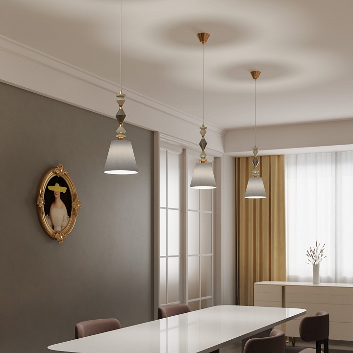 Подвесной светильник Eurosvet Olaria 104012 латунь