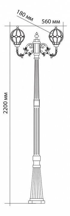 Фонарный столб Feron Сфера 11384