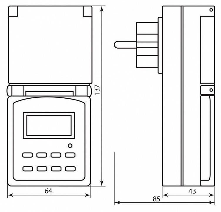 Розетка с таймером Feron TM23 23206