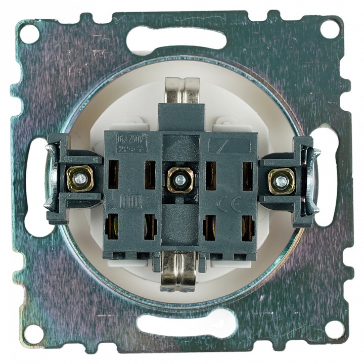 Розетка с заземлением и со шторкой, без рамки Stekker Катрин 39304