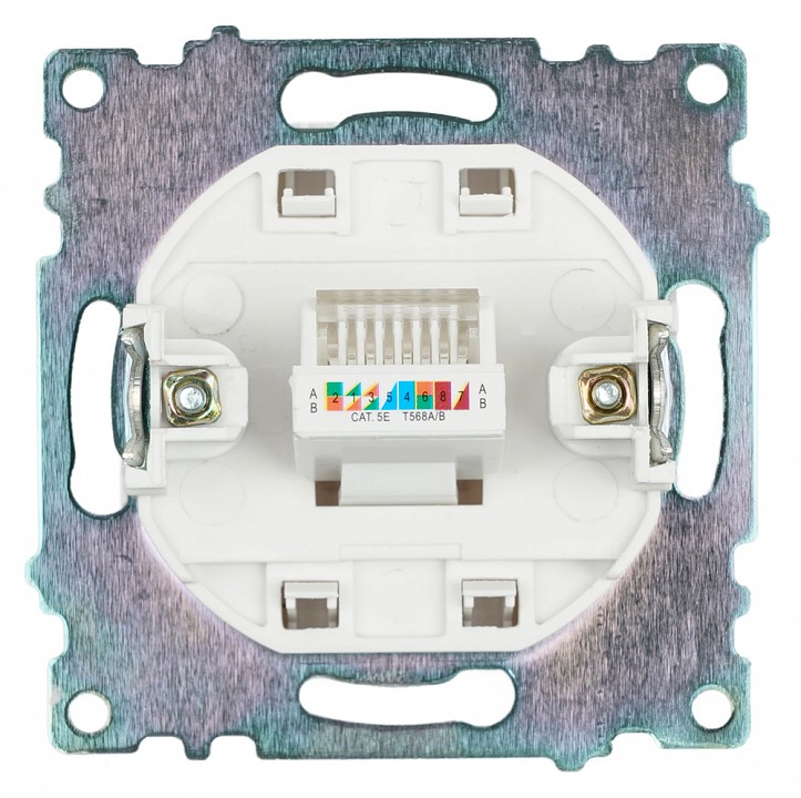 Розетка Ethernet RJ-45 без рамки Stekker Катрин 39305