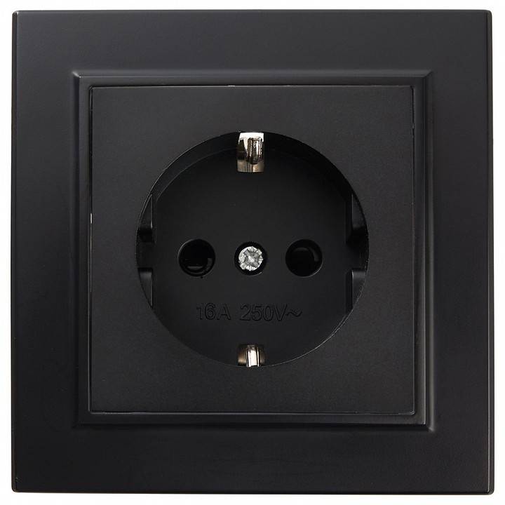 Розетка без заземления и с шторками Stekker Эрна 39479