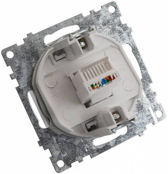 Розетка компьютерная RJ-45 без рамки Stekker Катрин 39585