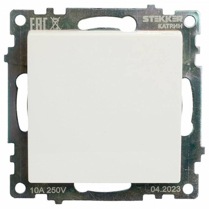 Выключатель одноклавишный без рамки Stekker Катрин 49176