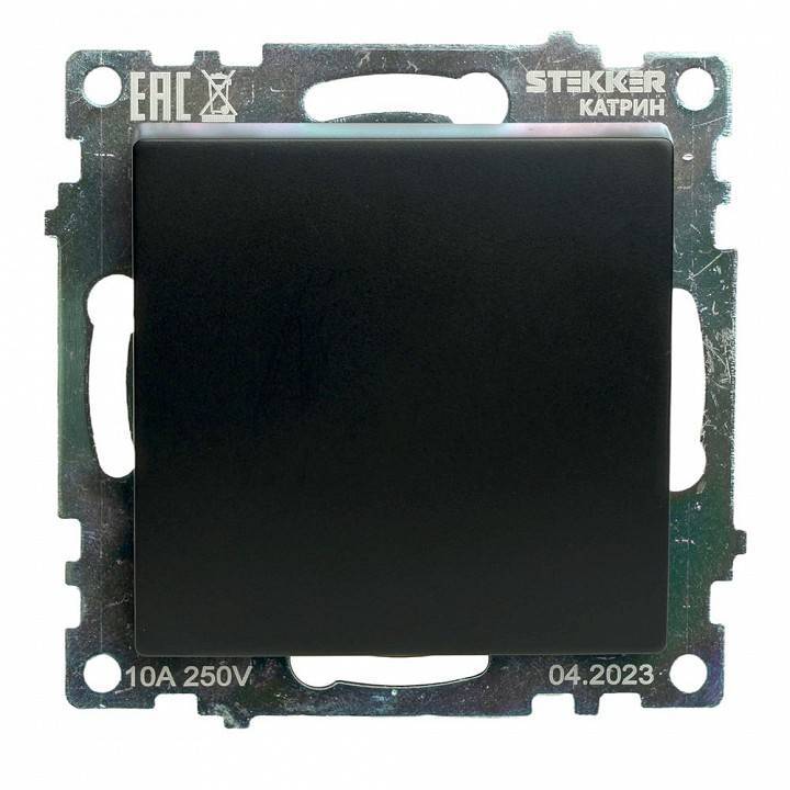 Выключатель одноклавишный без рамки Stekker Катрин 49177