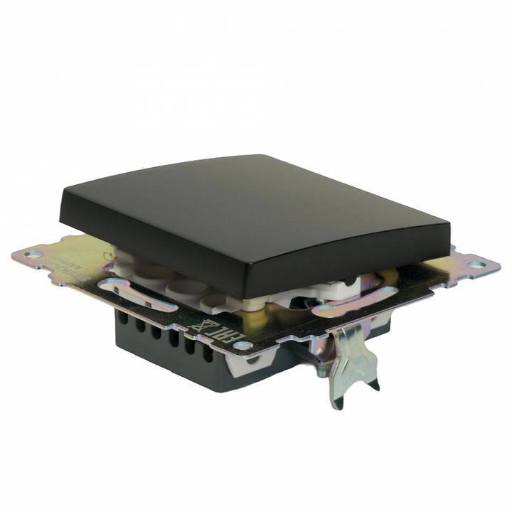 Выключатель одноклавишный без рамки Stekker Катрин 49177