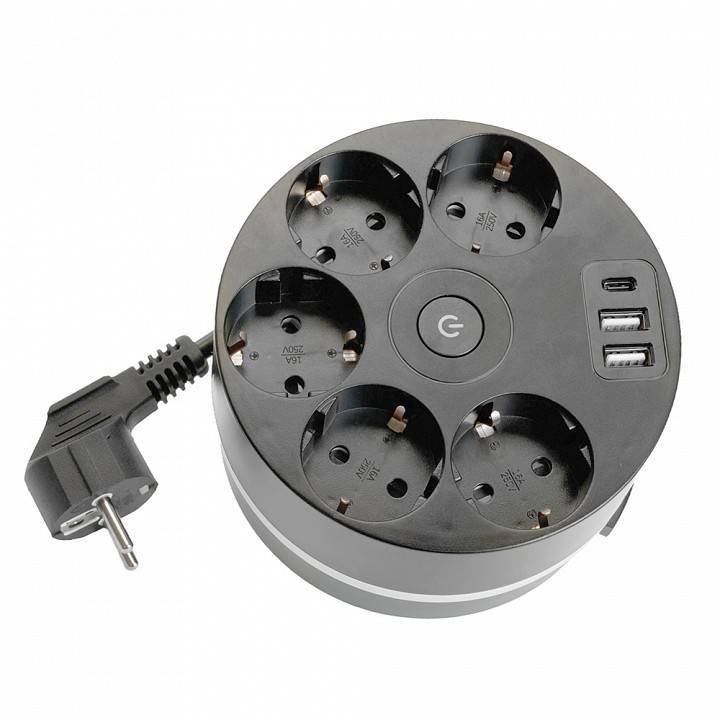 Сетевой фильтр Stekker Comfort 5 розеток 3 м 49656