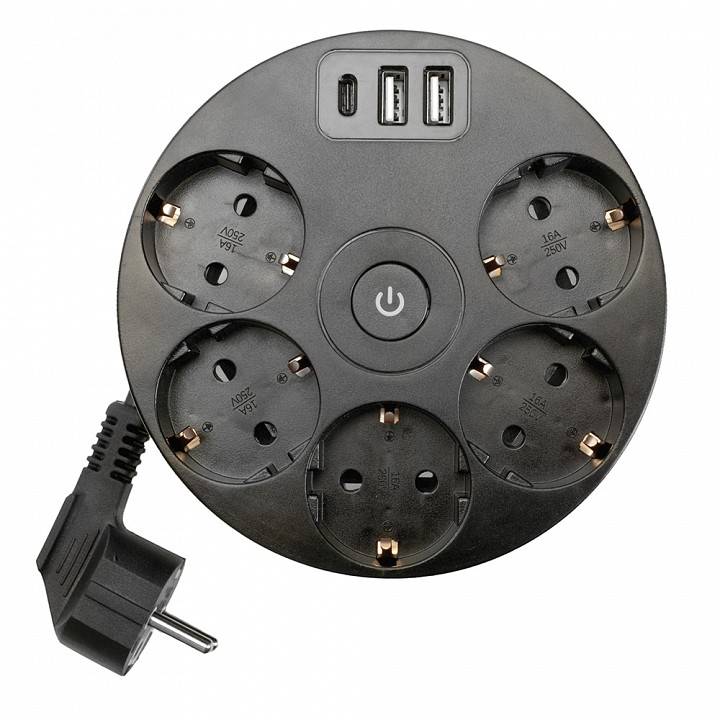 Сетевой фильтр Stekker Comfort 5 розеток 3 м 49656