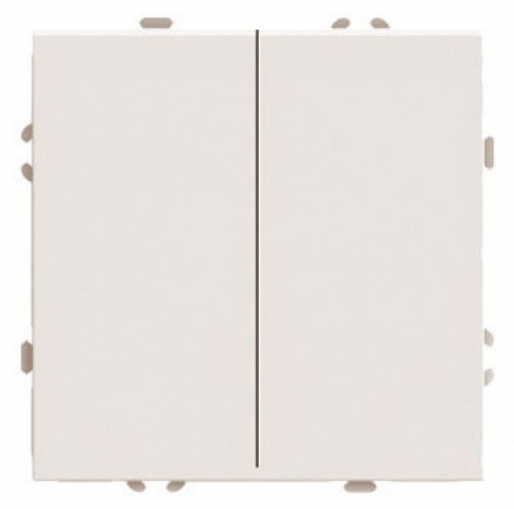 Выключатель двухклавишный без рамки Stekker Эмили 49892