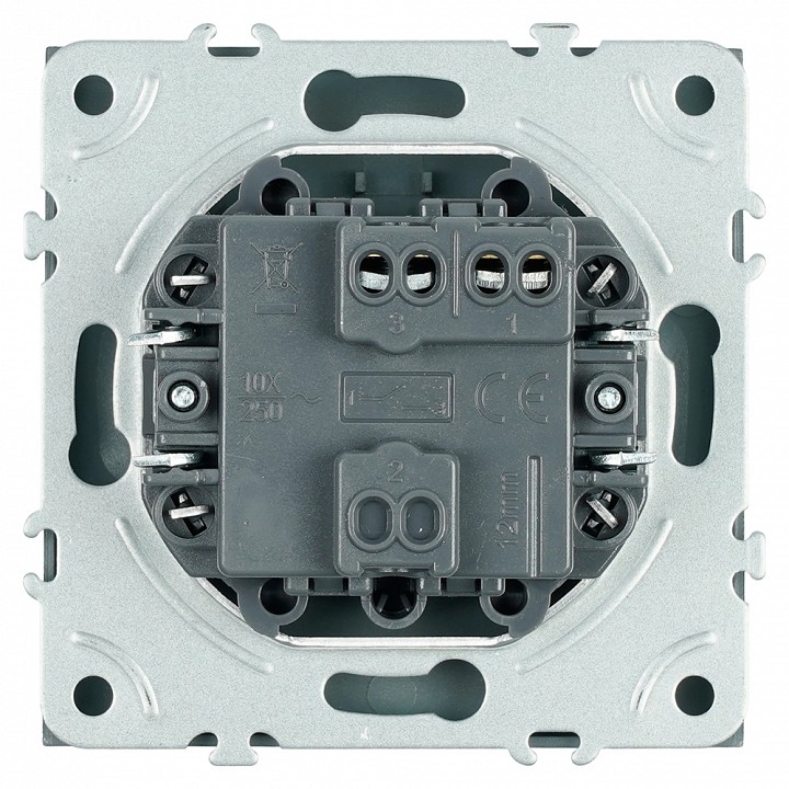 Выключатель одноклавишный без рамки Stekker RSW10-5103-09 49917