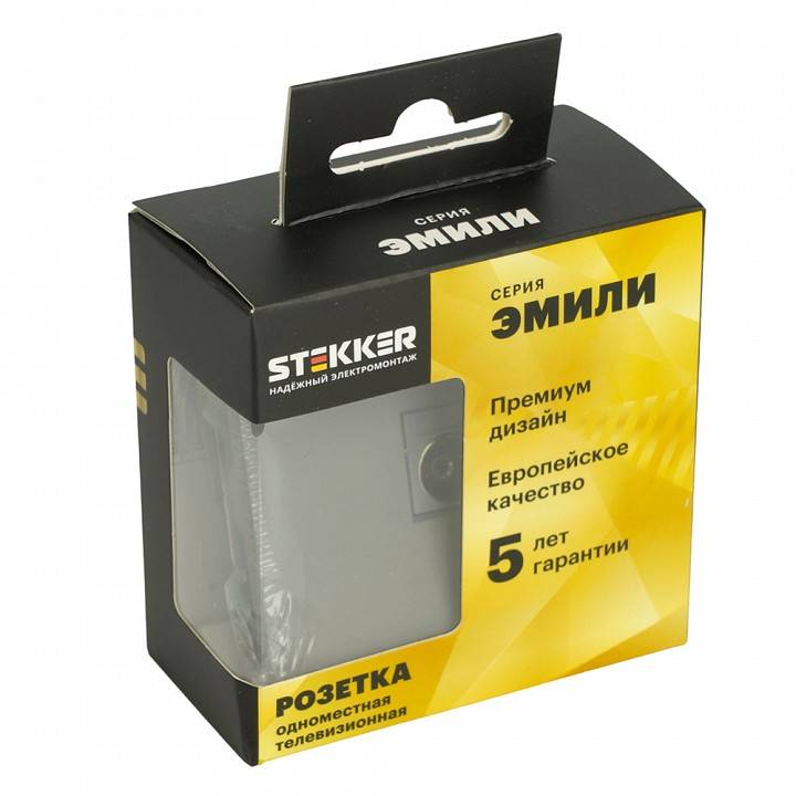 ТВ-розетка без рамки Stekker Эмили 49953