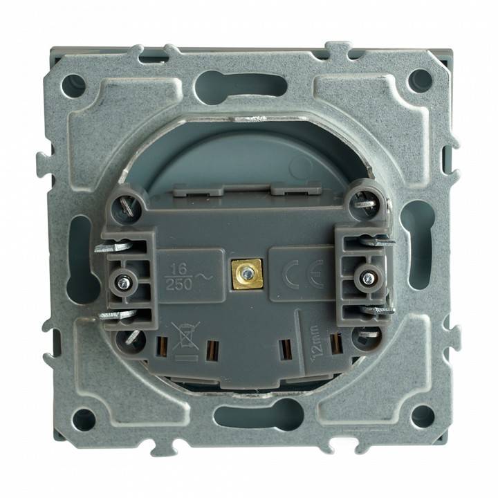 Розетка без заземления, без рамки Stekker Эмили 49954