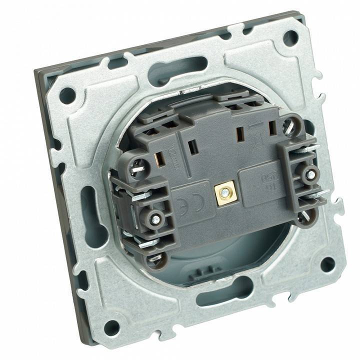 Розетка без заземления, без рамки Stekker Эмили 49954