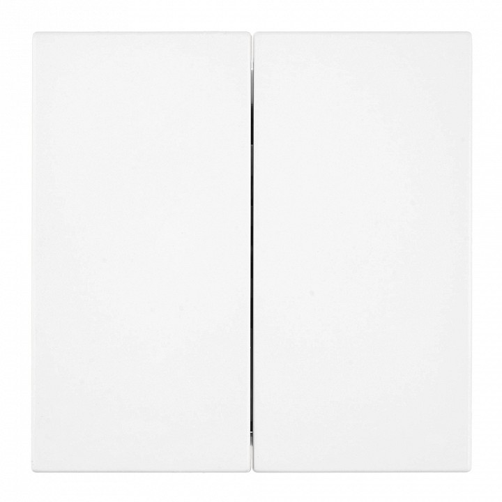 Переключатель двухклавишный без рамки Stekker Мия 50434