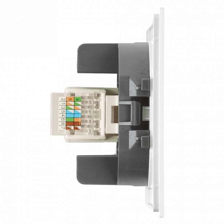 Розетка Ethernet RJ-45 без рамки Stekker Мия 50436